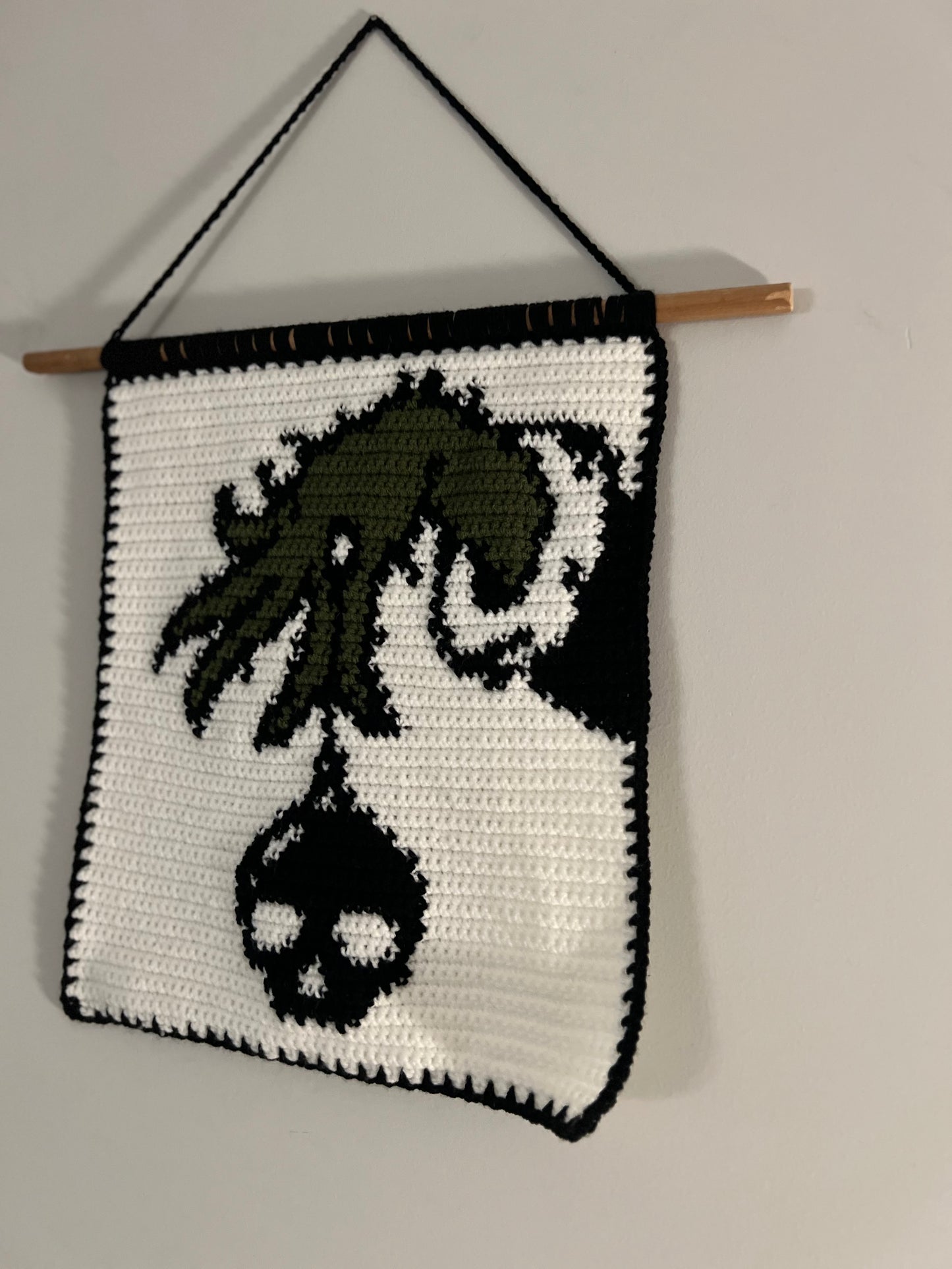 Grinch Hand Tapestry