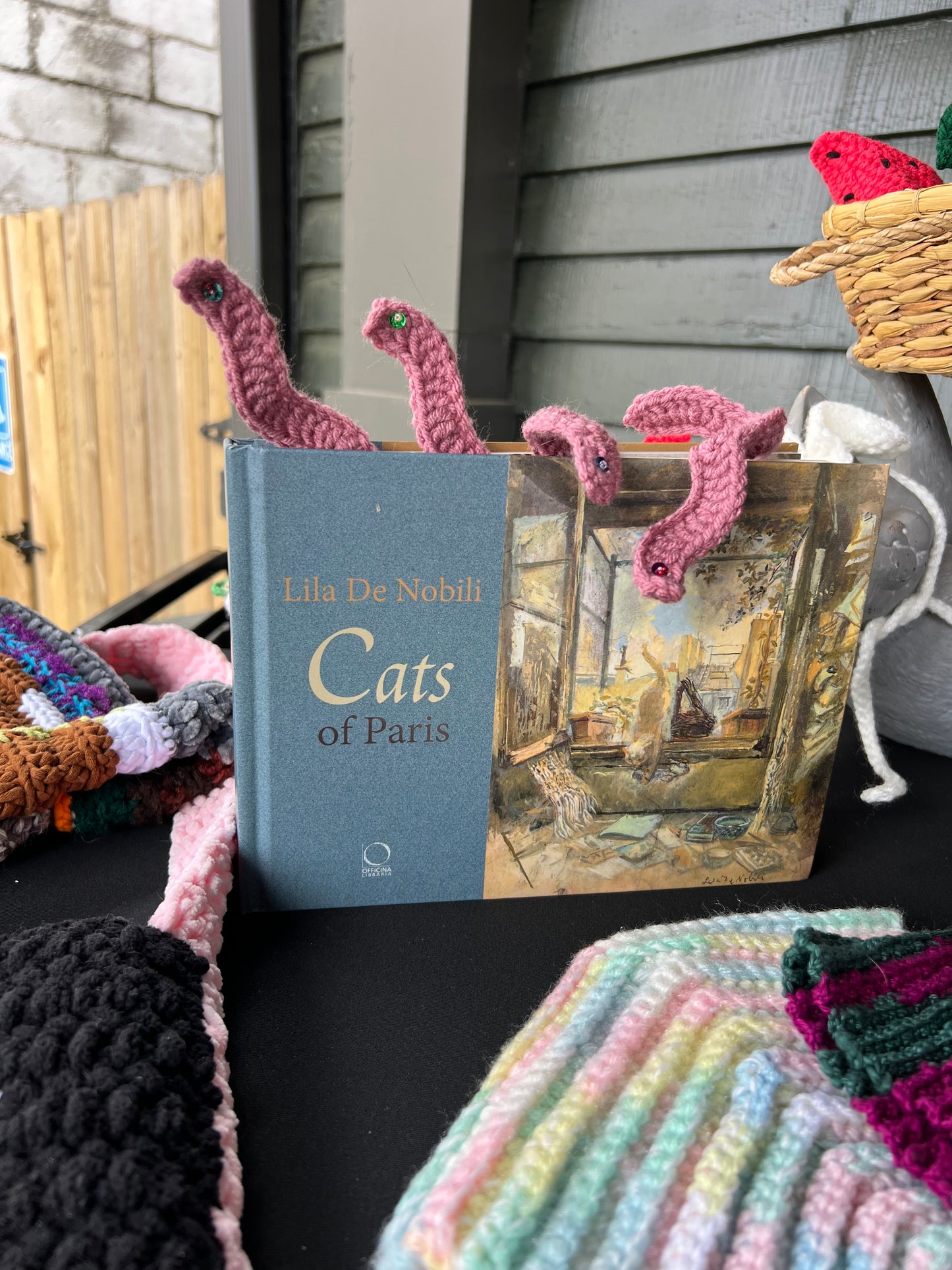 Book Worm Bookmarks