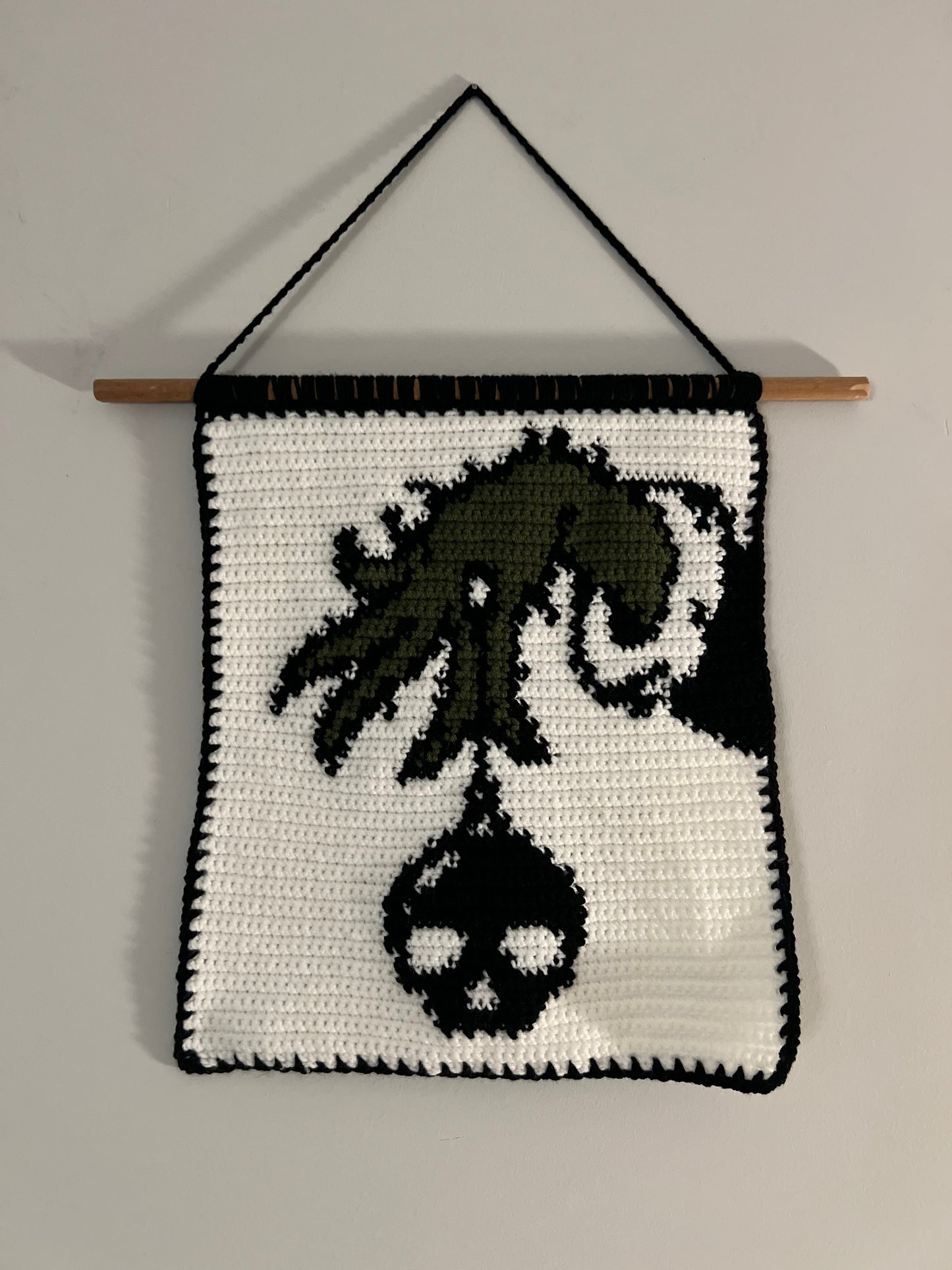 Grinch Hand Tapestry