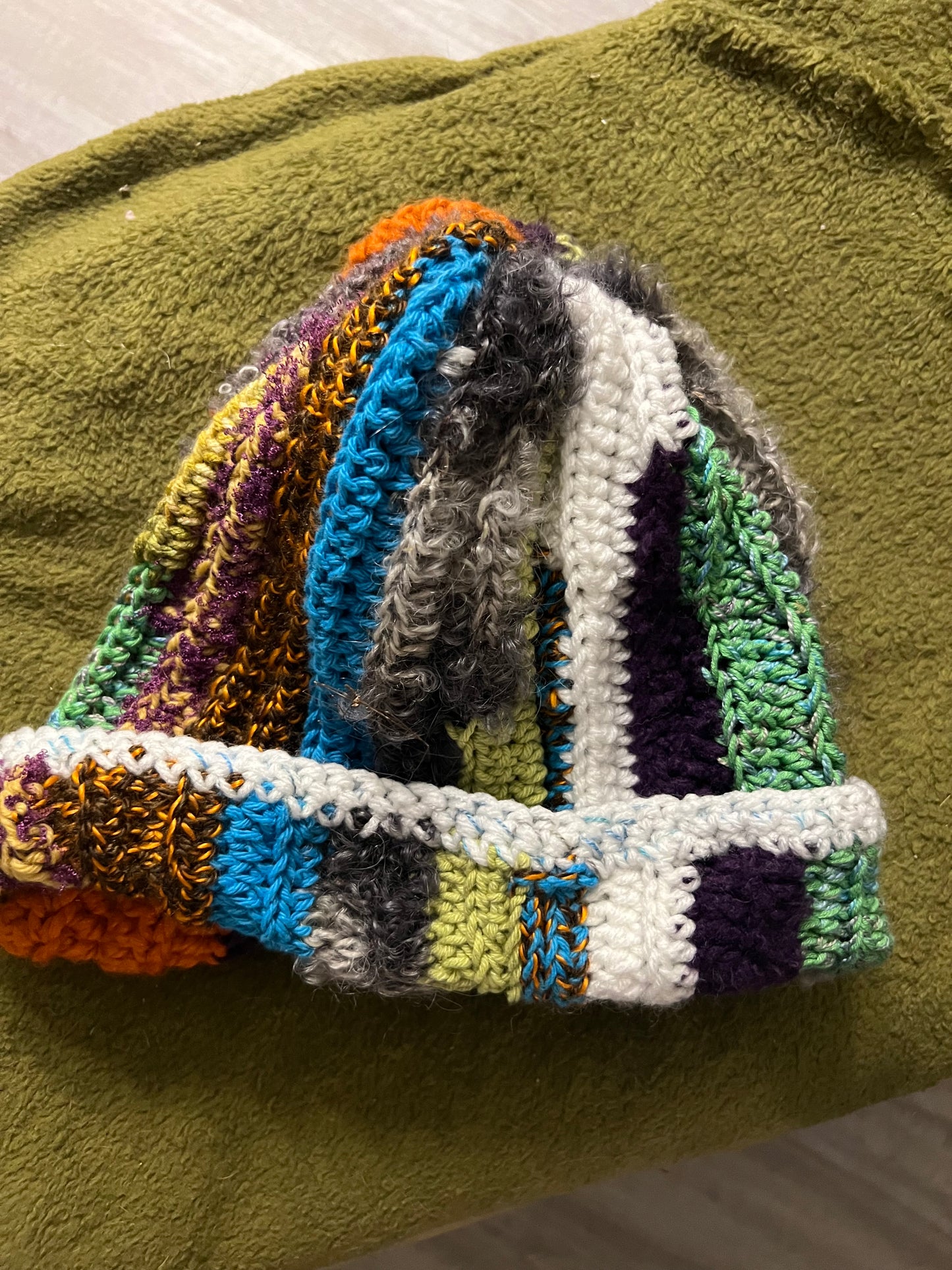 Scrap Yarn Beanies