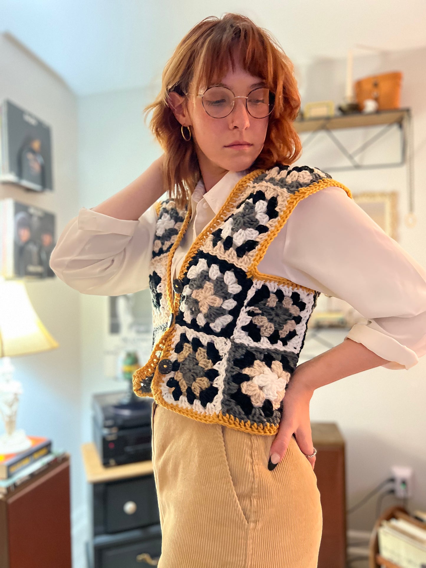 Silly Goose Vest - Gold