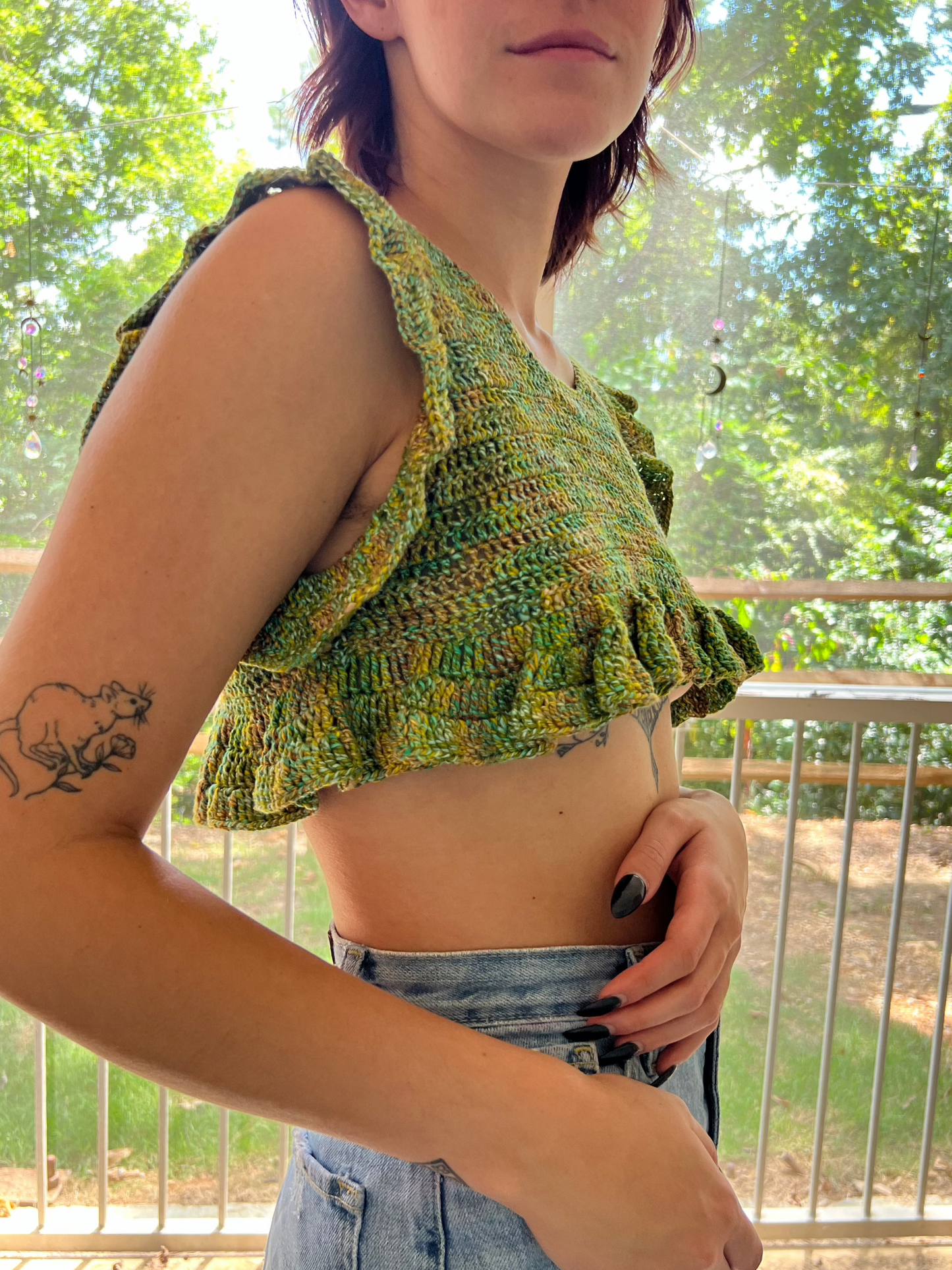 Mini Ruffle Crop Top