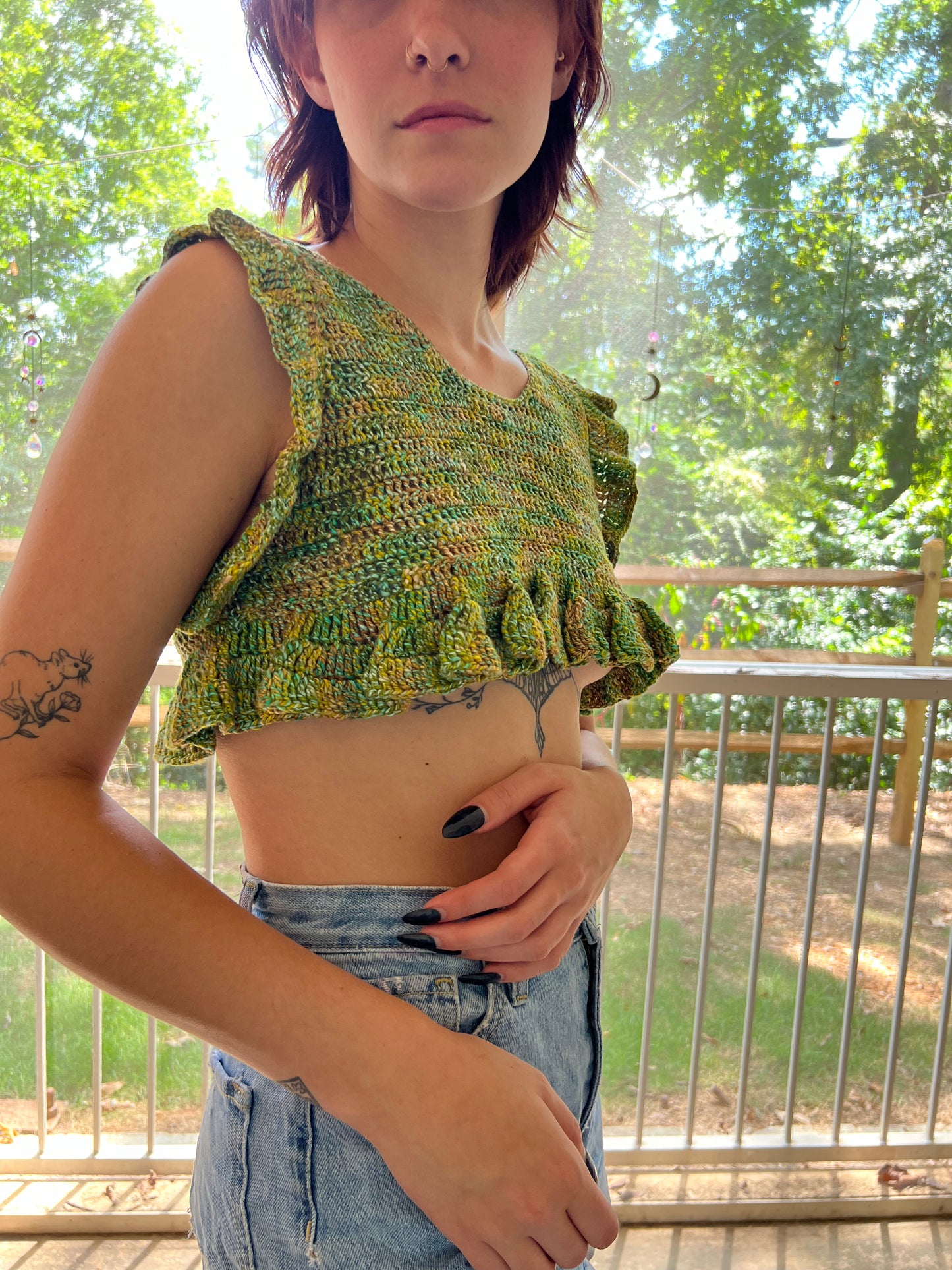 Mini Ruffle Crop Top