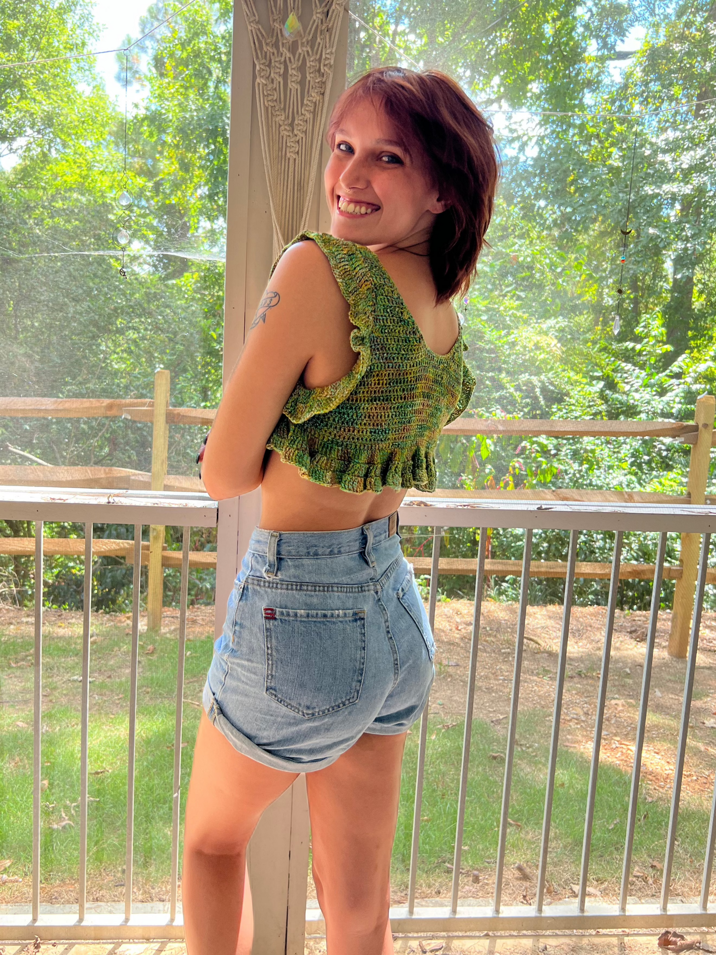 Mini Ruffle Crop Top