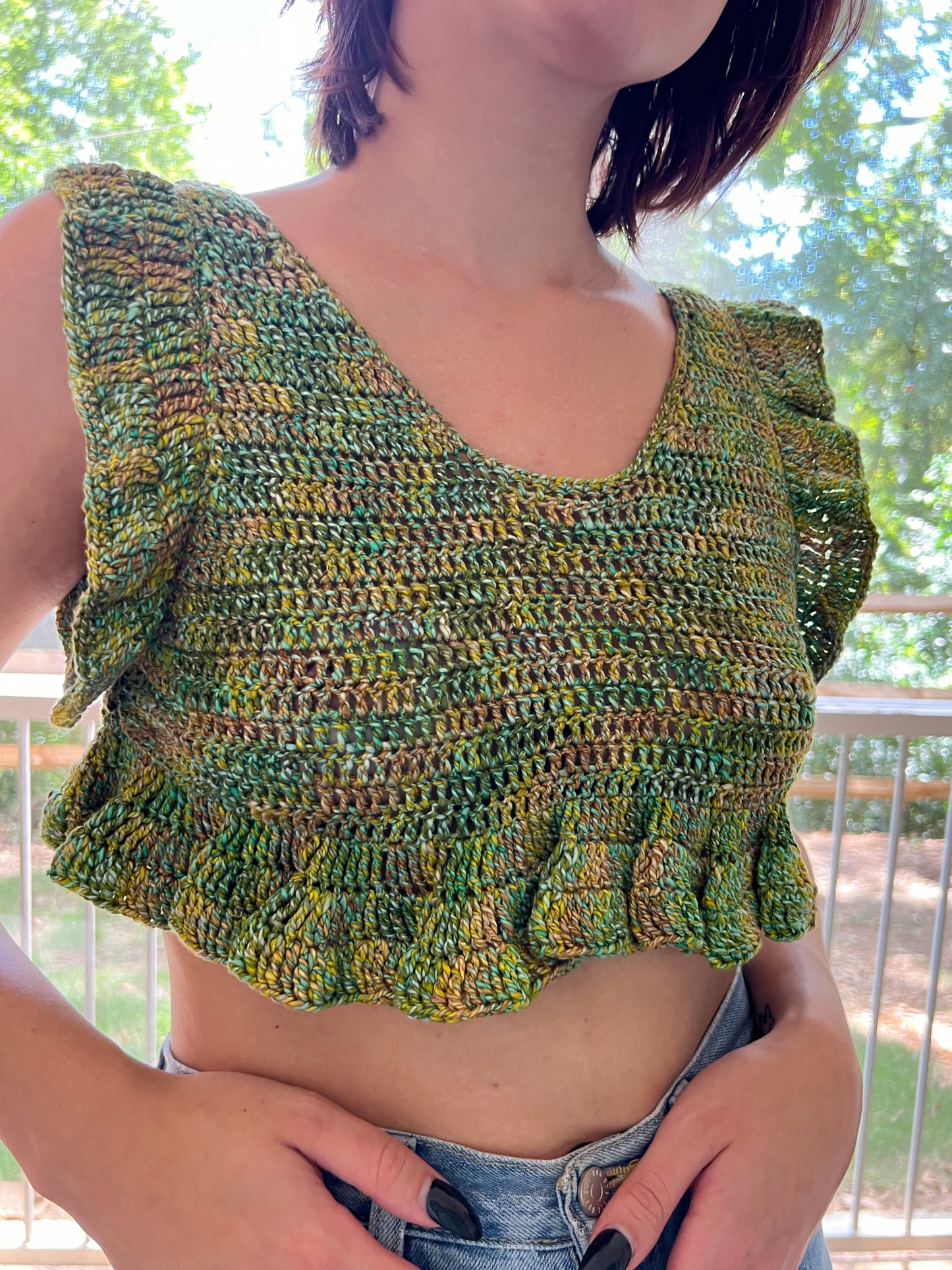 Mini Ruffle Crop Top