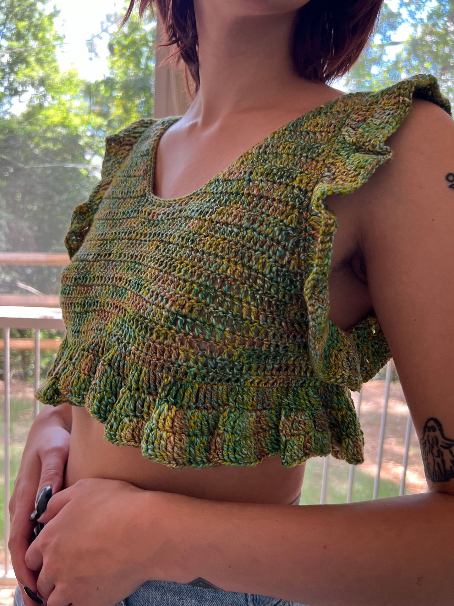 Mini Ruffle Crop Top