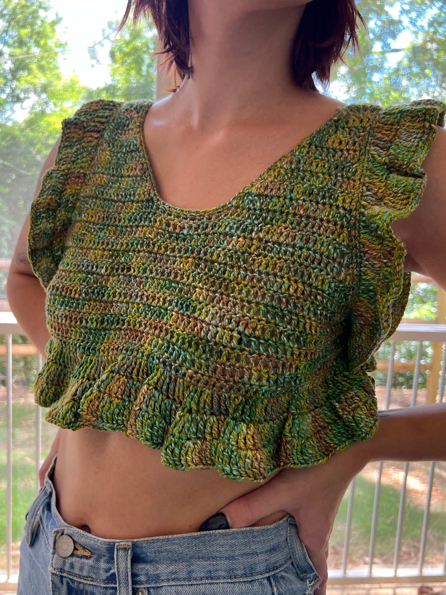 Mini Ruffle Crop Top