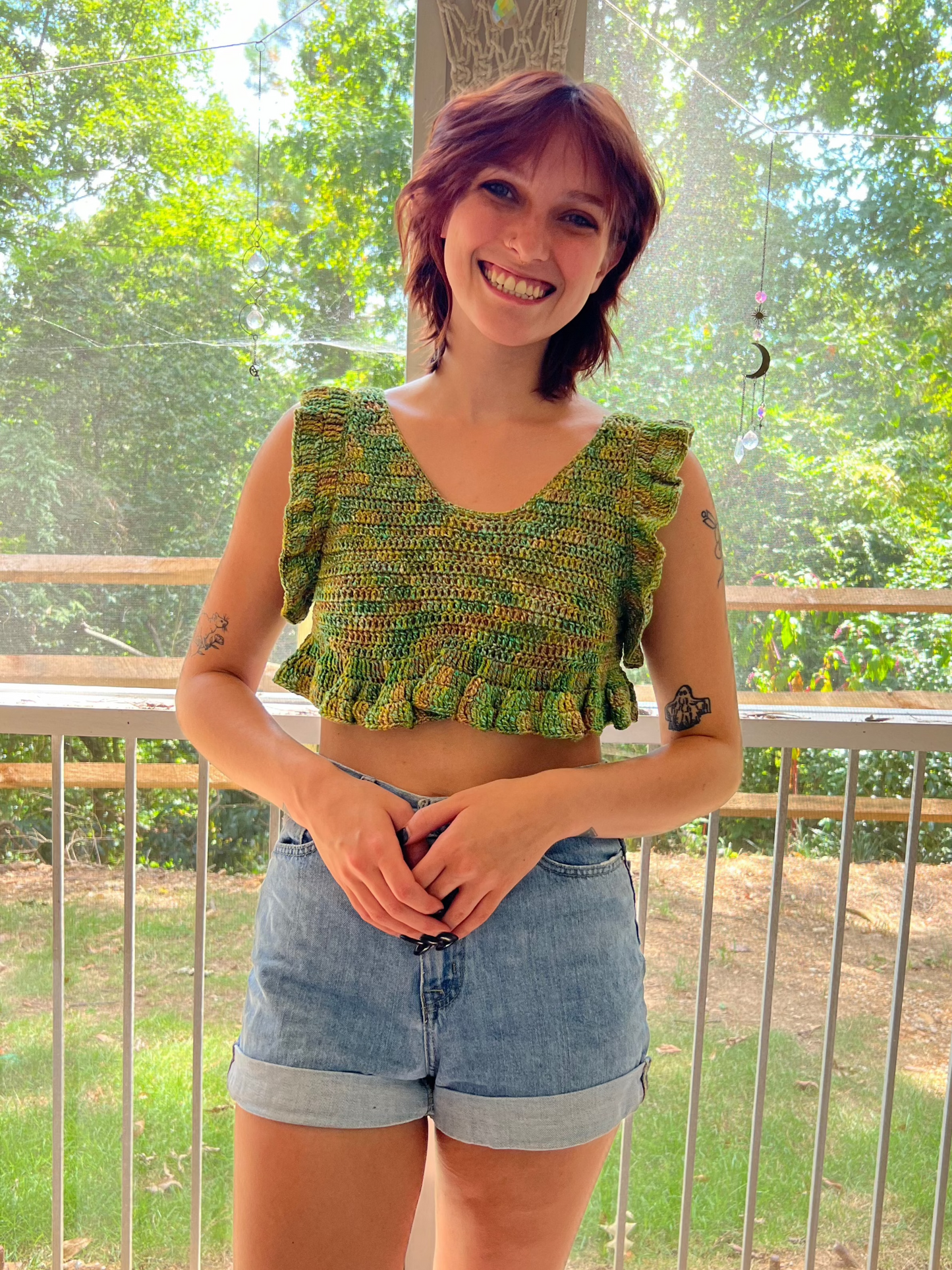 Mini Ruffle Crop Top