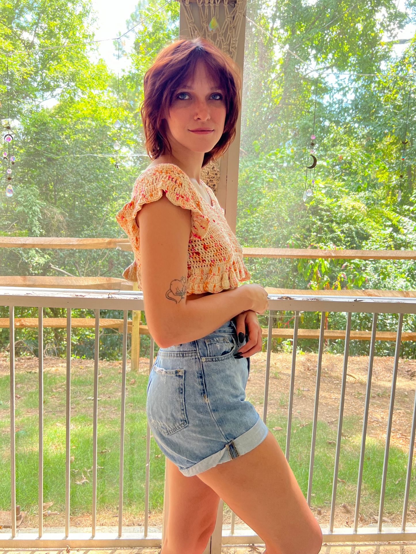 Mini Ruffle Crop Top