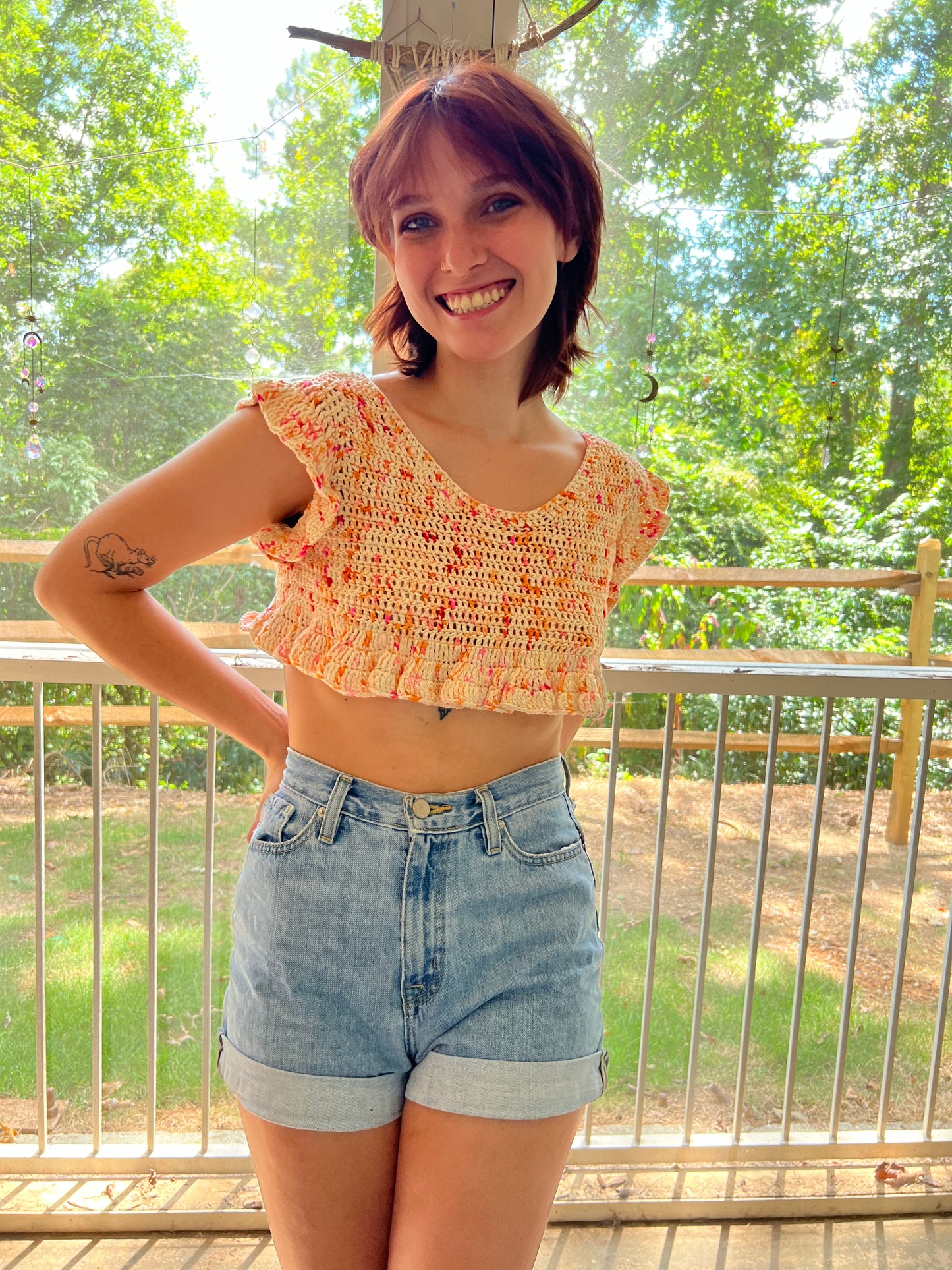 Mini Ruffle Crop Top