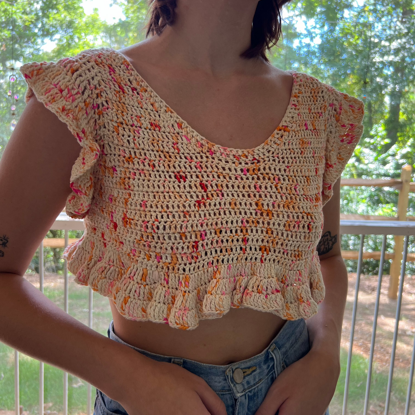 Mini Ruffle Crop Top