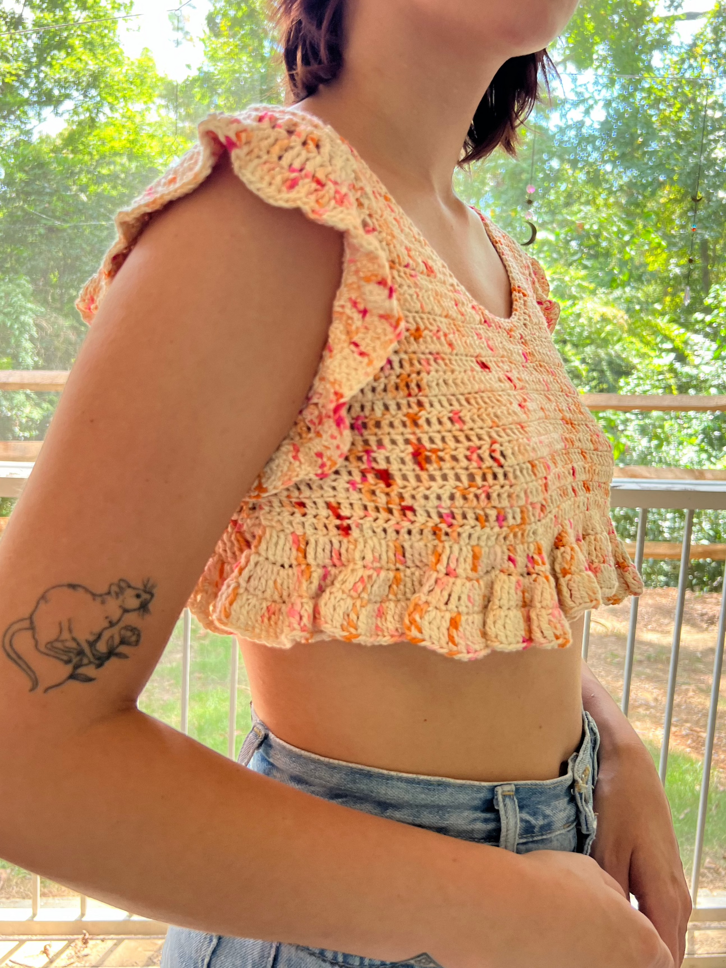 Mini Ruffle Crop Top