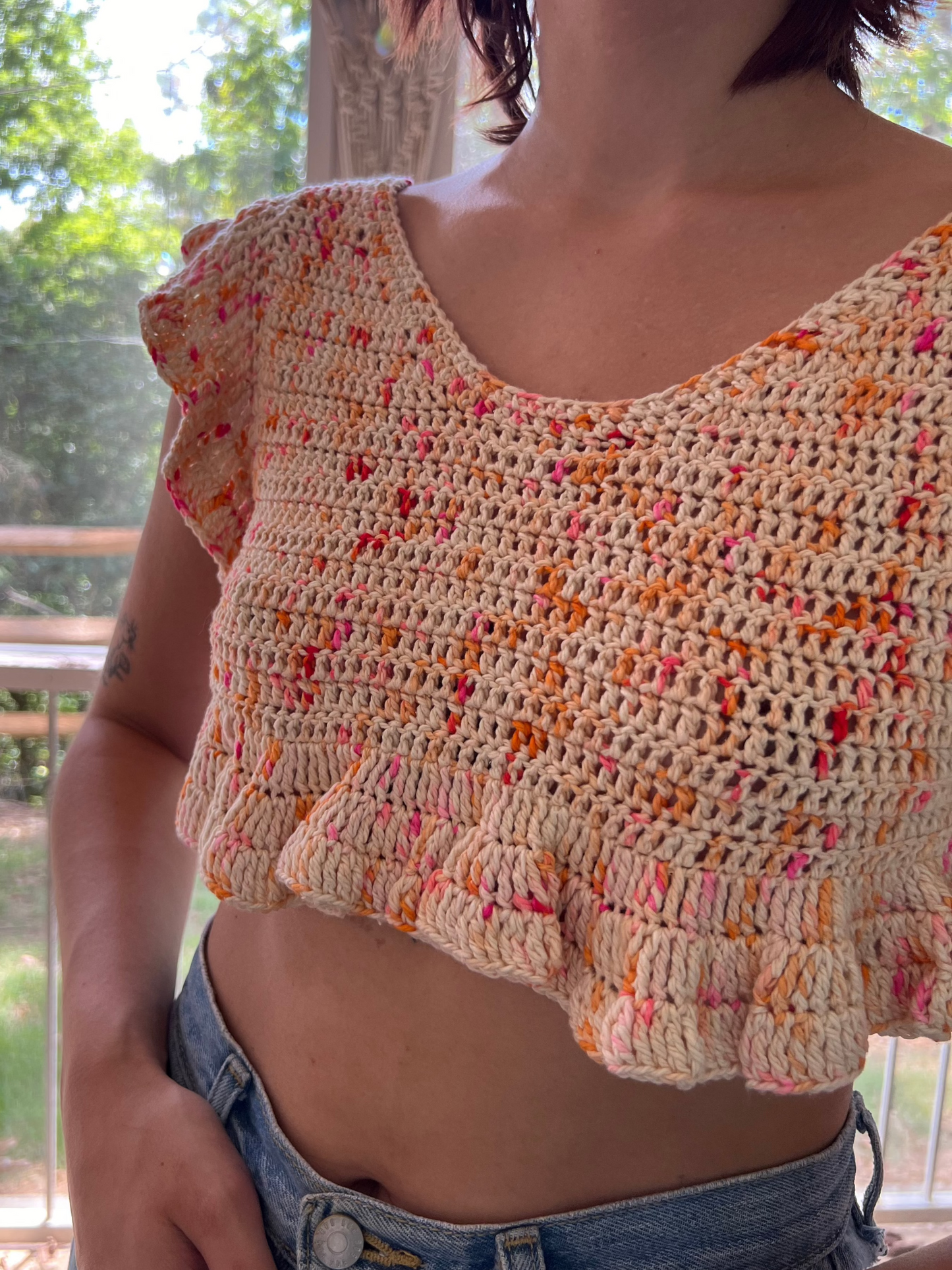 Mini Ruffle Crop Top