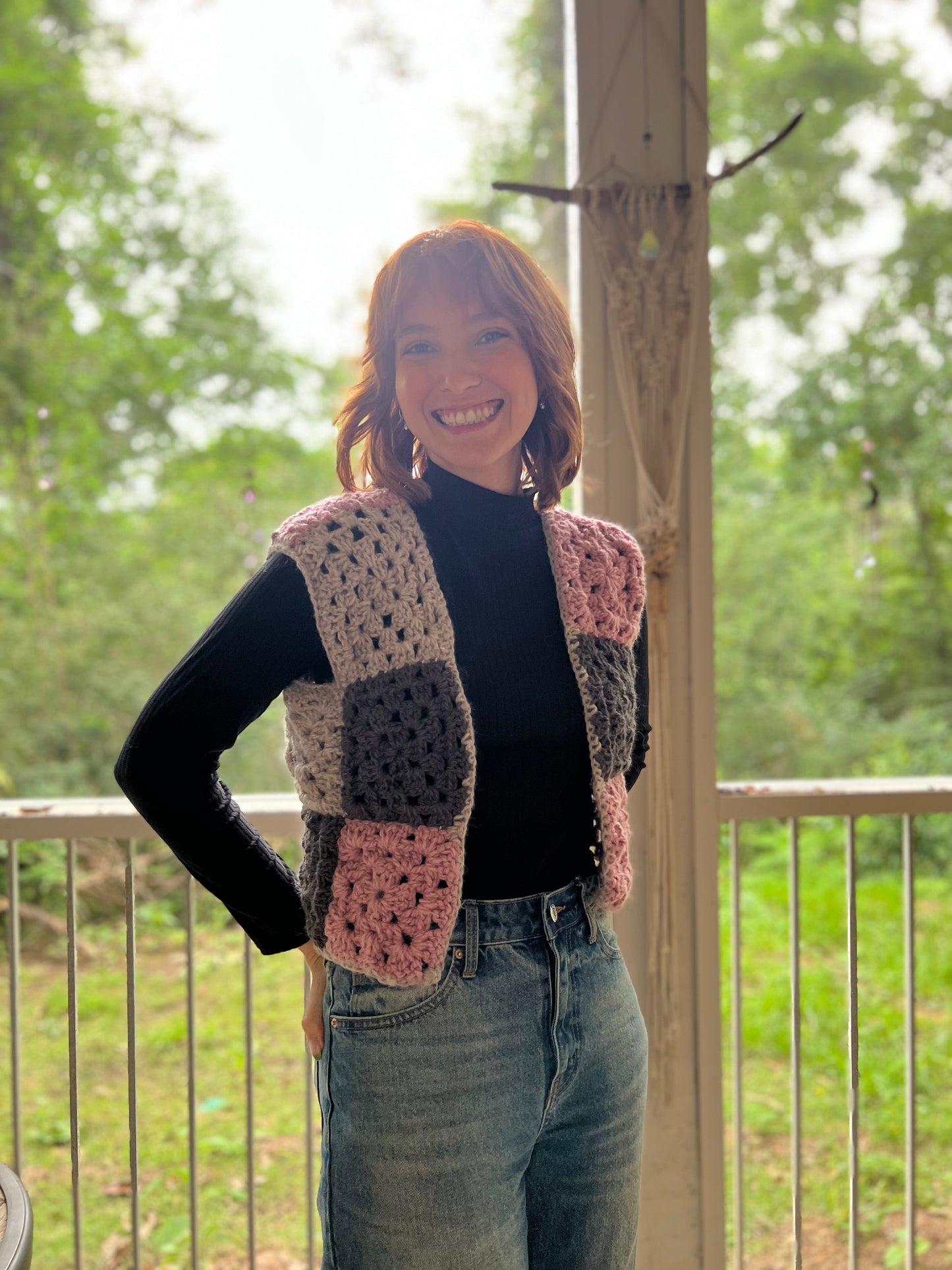 Neapolitan Granny Square Vest