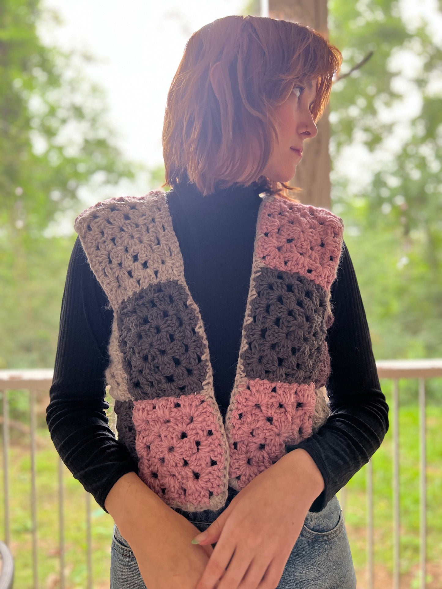Neapolitan Granny Square Vest