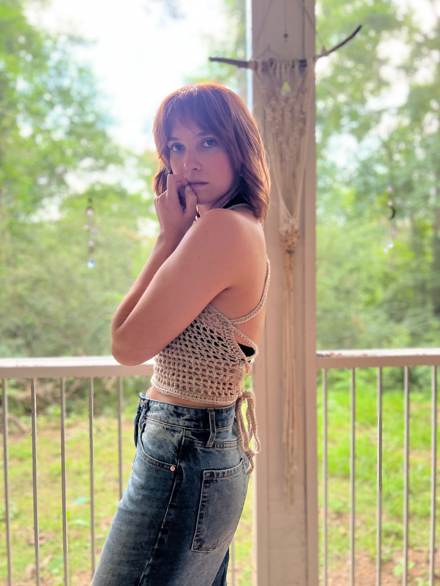 Mesh Corset Top