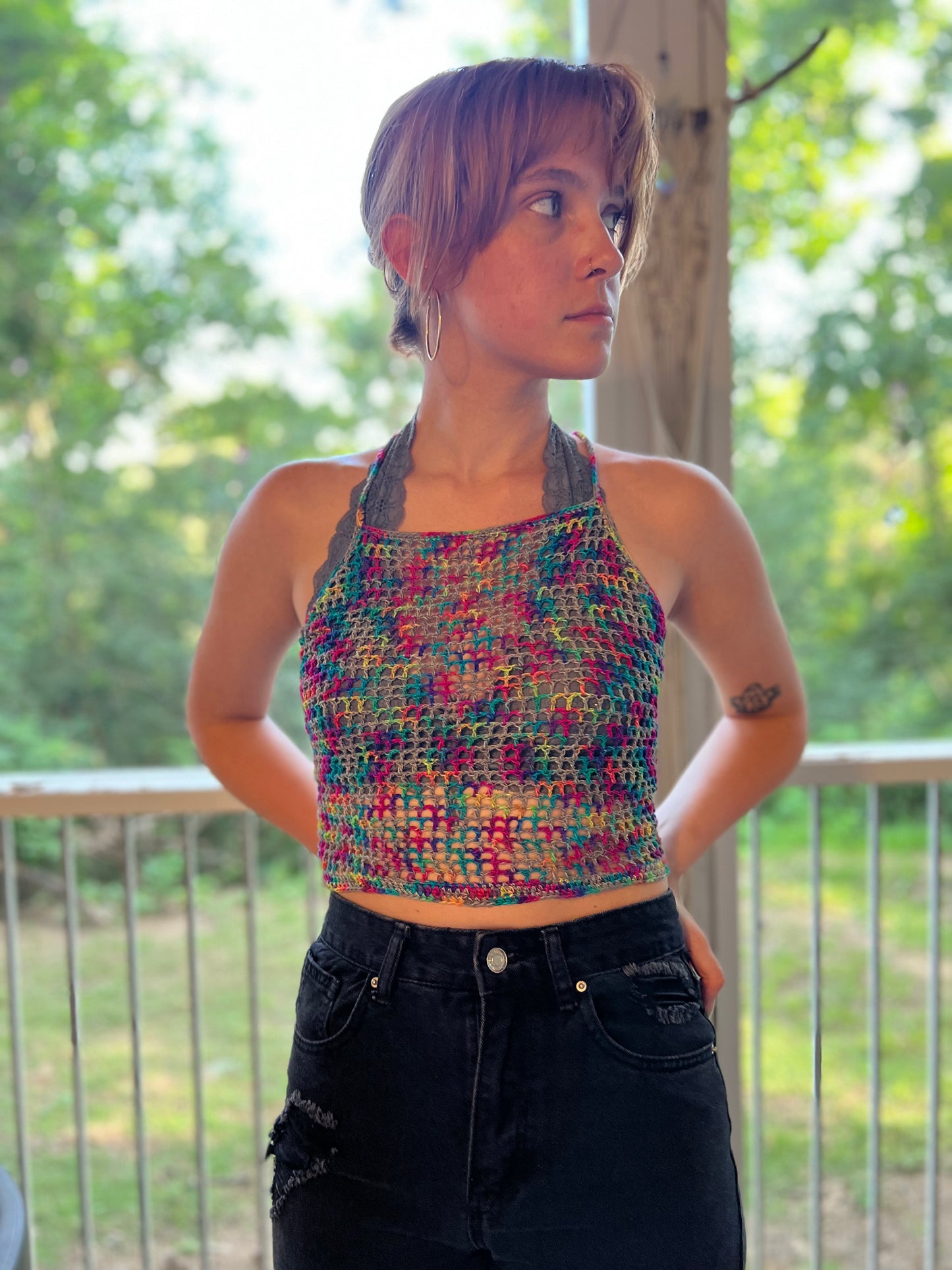 Mesh Corset Top