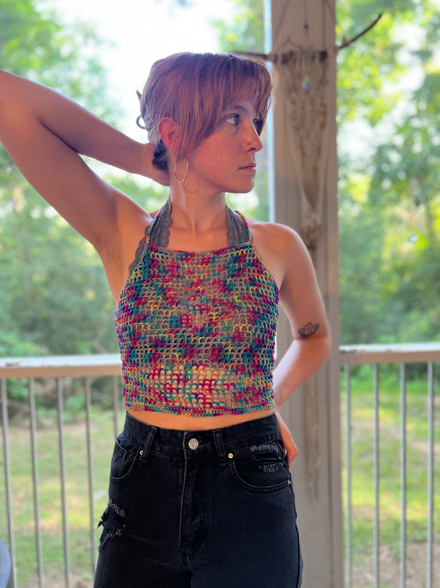 Mesh Corset Top