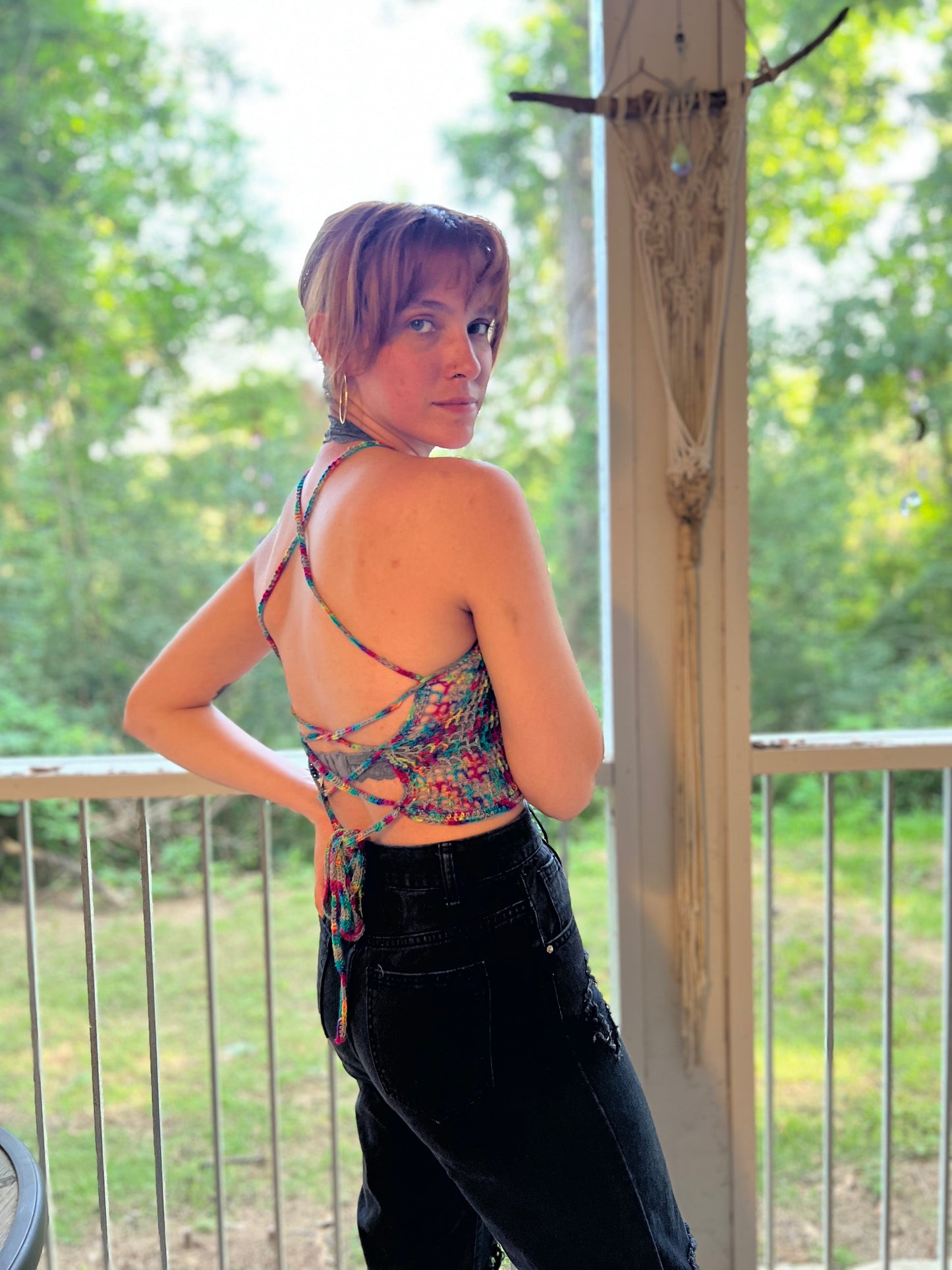 Mesh Corset Top