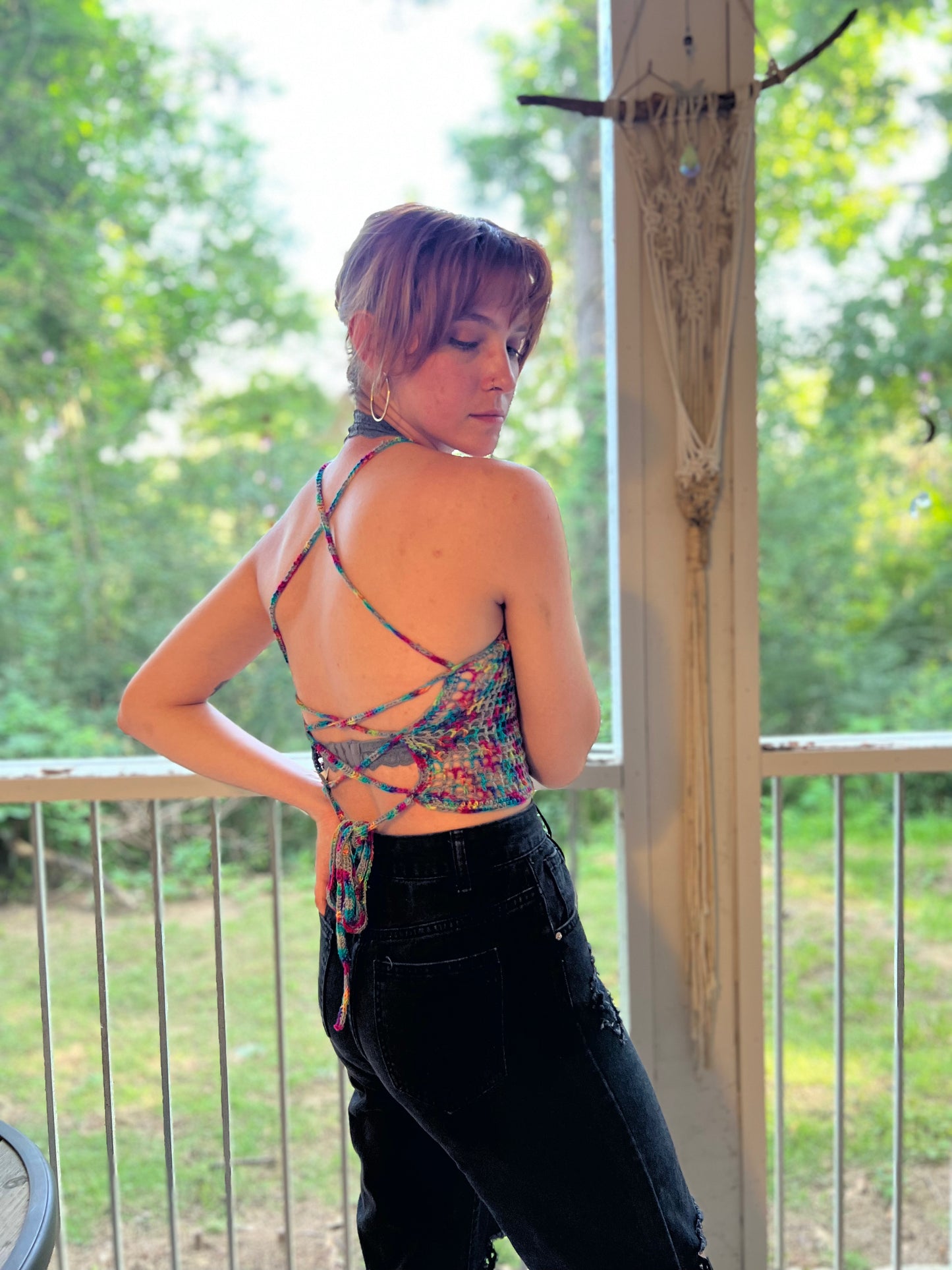 Mesh Corset Top