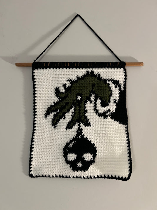 Grinch Hand Tapestry
