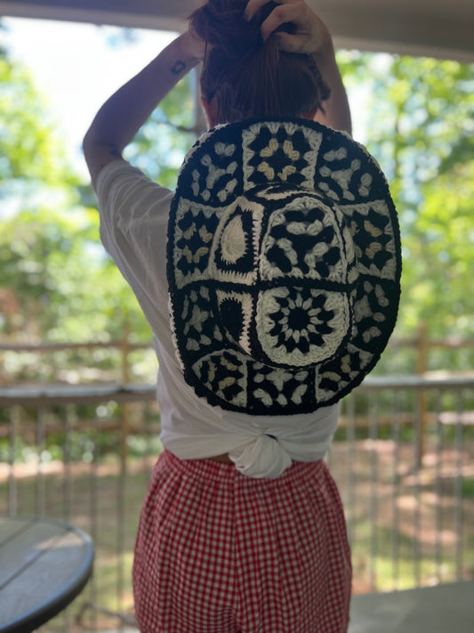 B&W Skull Cowgirl Hat