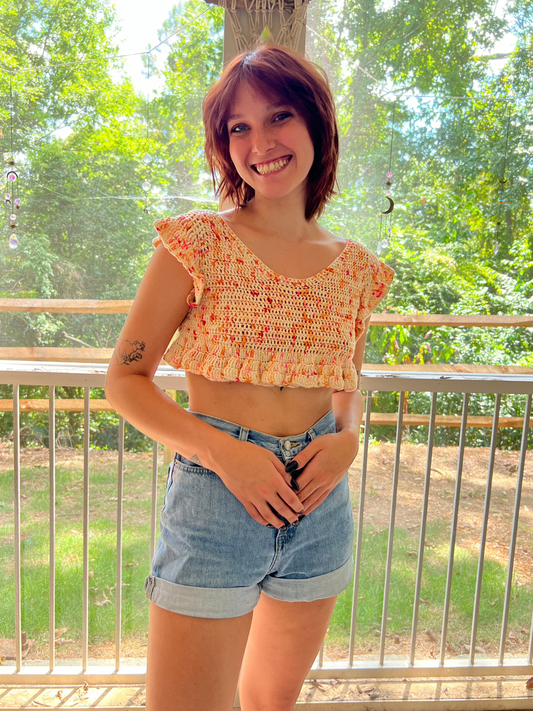 Mini Ruffle Crop Top