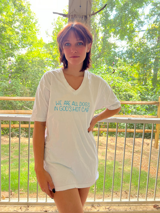 We Are All Dogs In God's Hot Car Shirt