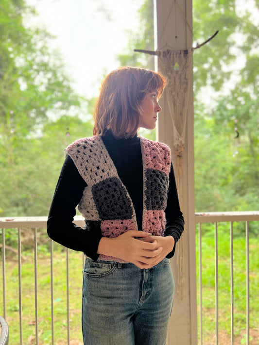 Neapolitan Granny Square Vest