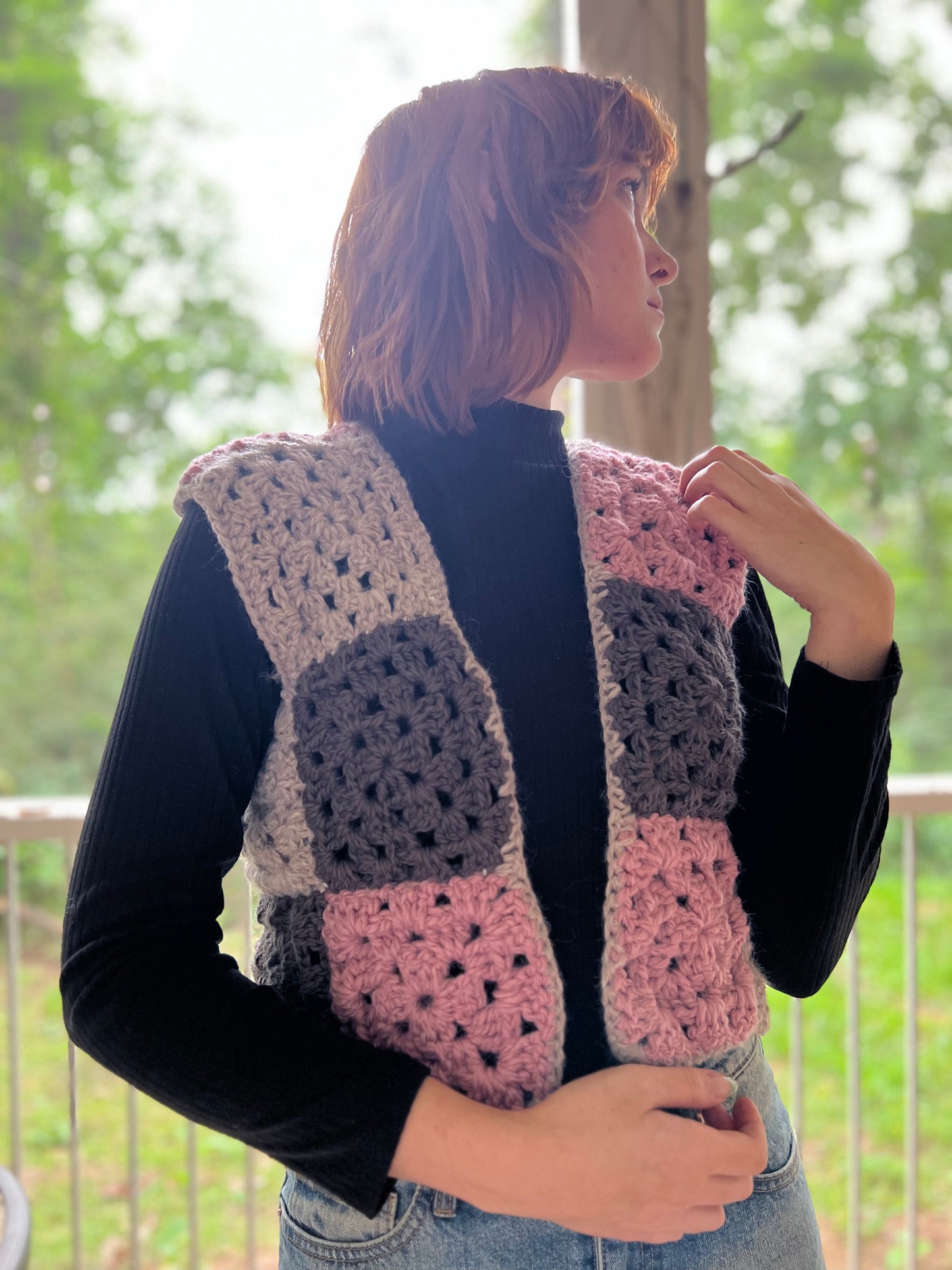Neapolitan Granny Square Vest